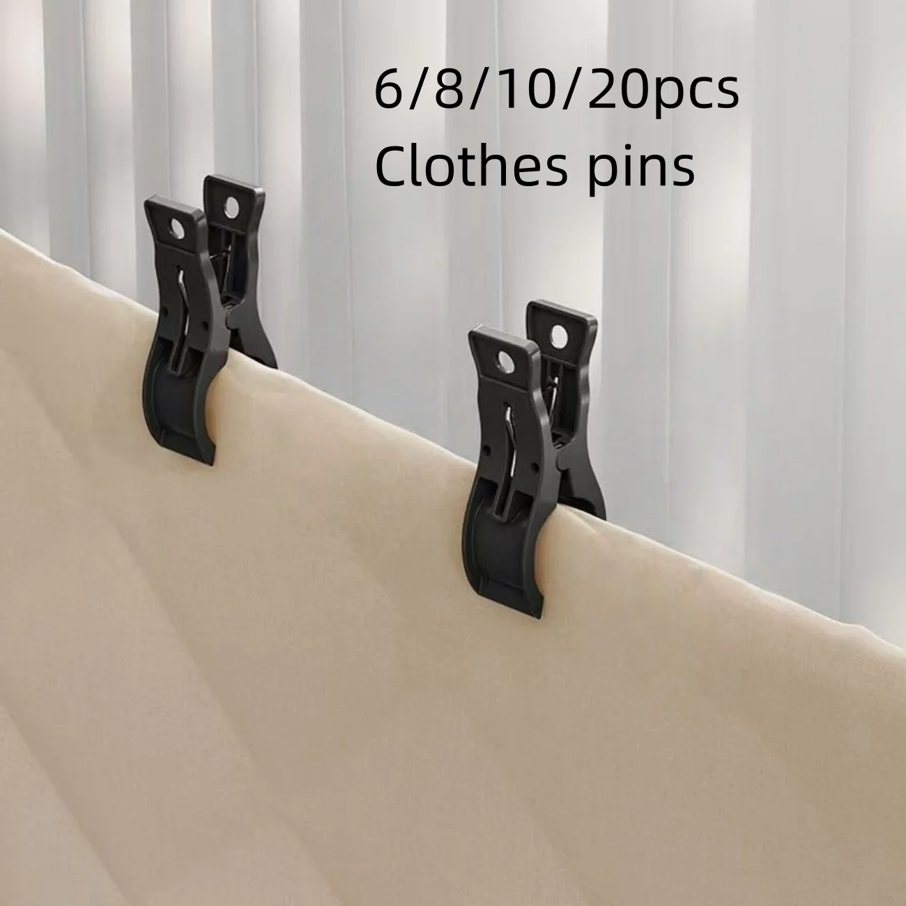 6/8/10/20Pcs Clothes pins, Compact Clothes Pins for Hanging Clothes, Towels, Pajamas, Socks, Sheets & More