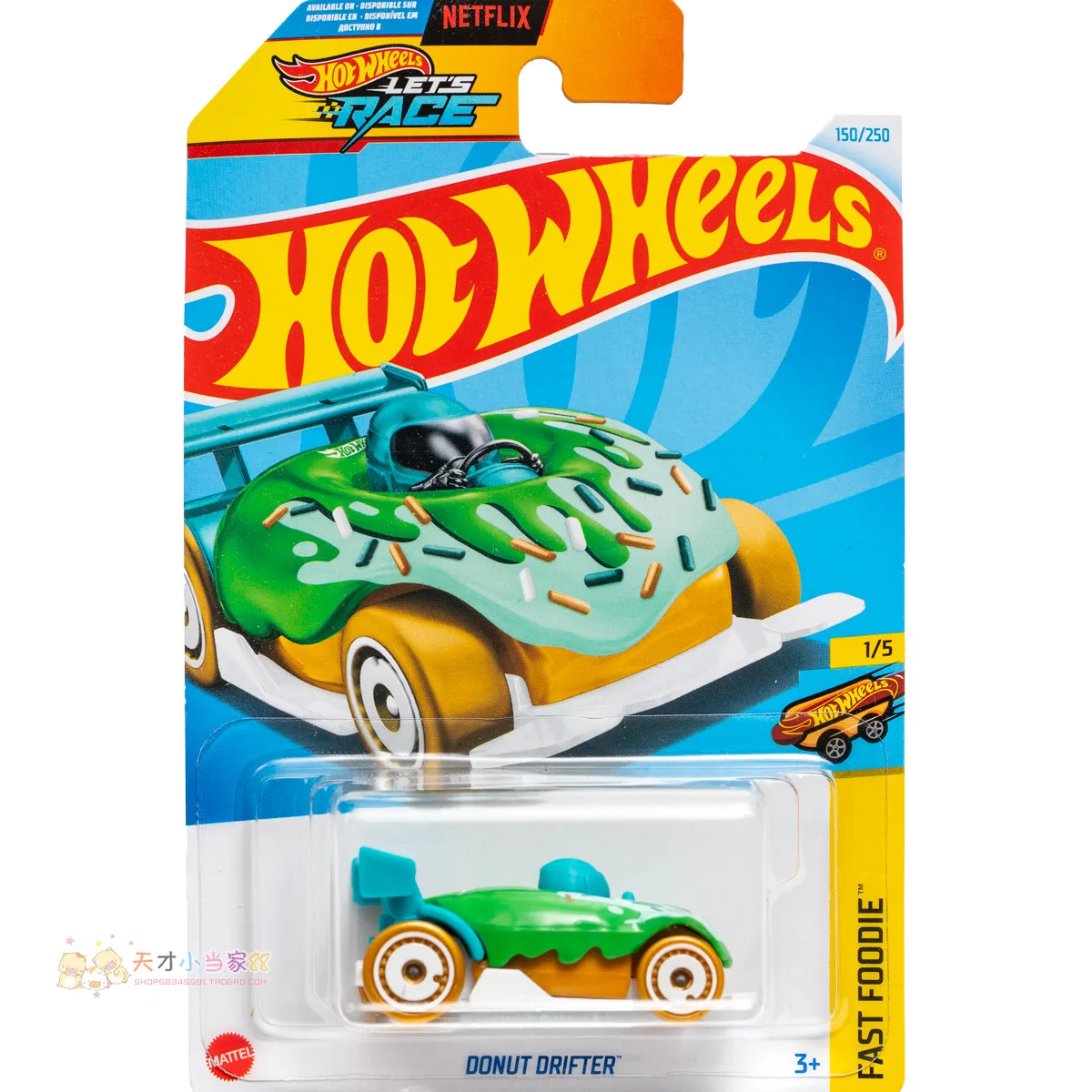 Mattel Hot Wheels Car Let\'s Race DONUT DRIFTER FAST FOODIE Toys for Boys 1/64 Diecast Vehicles Models Collection Gift