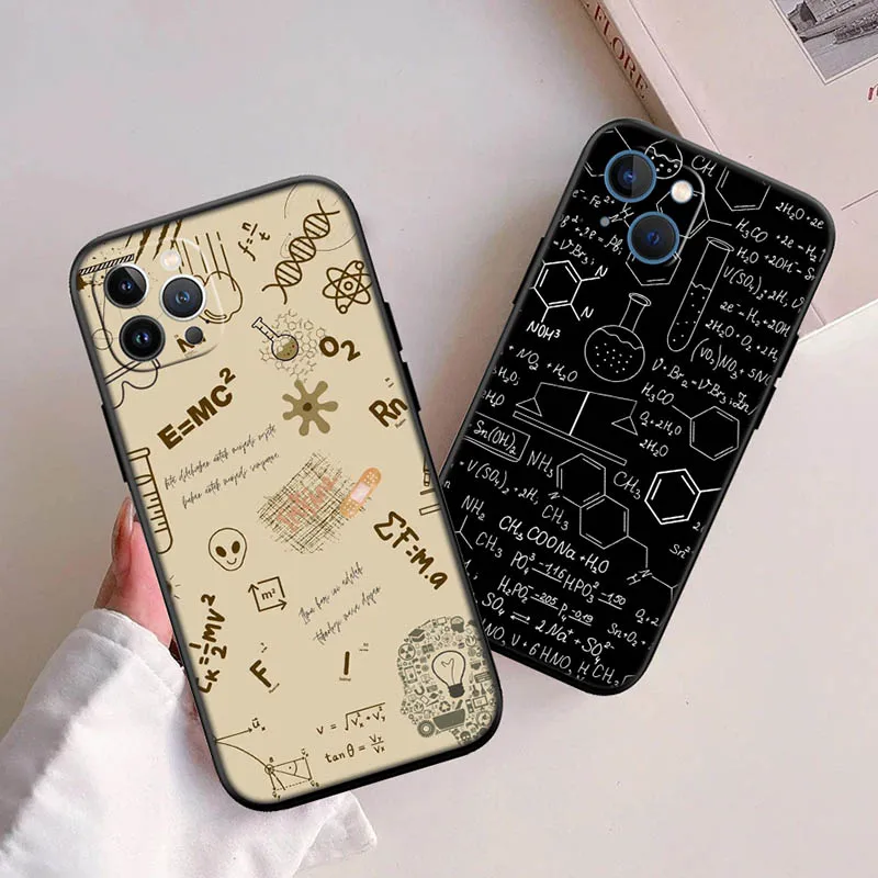 Chemical Maths Equation Formula Case for Samsung A05 A05S A12 A13 A15 A33 A53 A73 M15E M55 S10 S10E S20 Ultra Lite Plus Fe