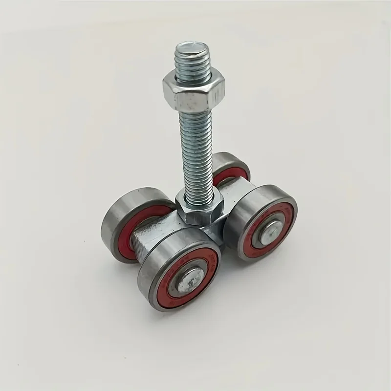 Rouleau de porte de grange coulissante robuste, grue métallique à 4 roues, Surface mate, support de 