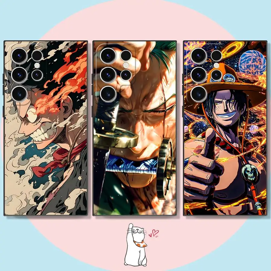 Ones P-Pieces Cool Zoro Case for Samsung Galaxy S26 S10 S9 S23 S24 Plus Note 20 Ultra 8 9 10 S20 S21 FE S25 Ultra Funda Phone