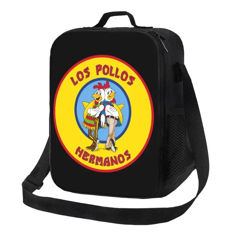 Breaking Bad Los Pollos Hermanos Insulated Lunch Bag for The Chicken Brothers Thermal Cooler Lunch Box Kids School Children