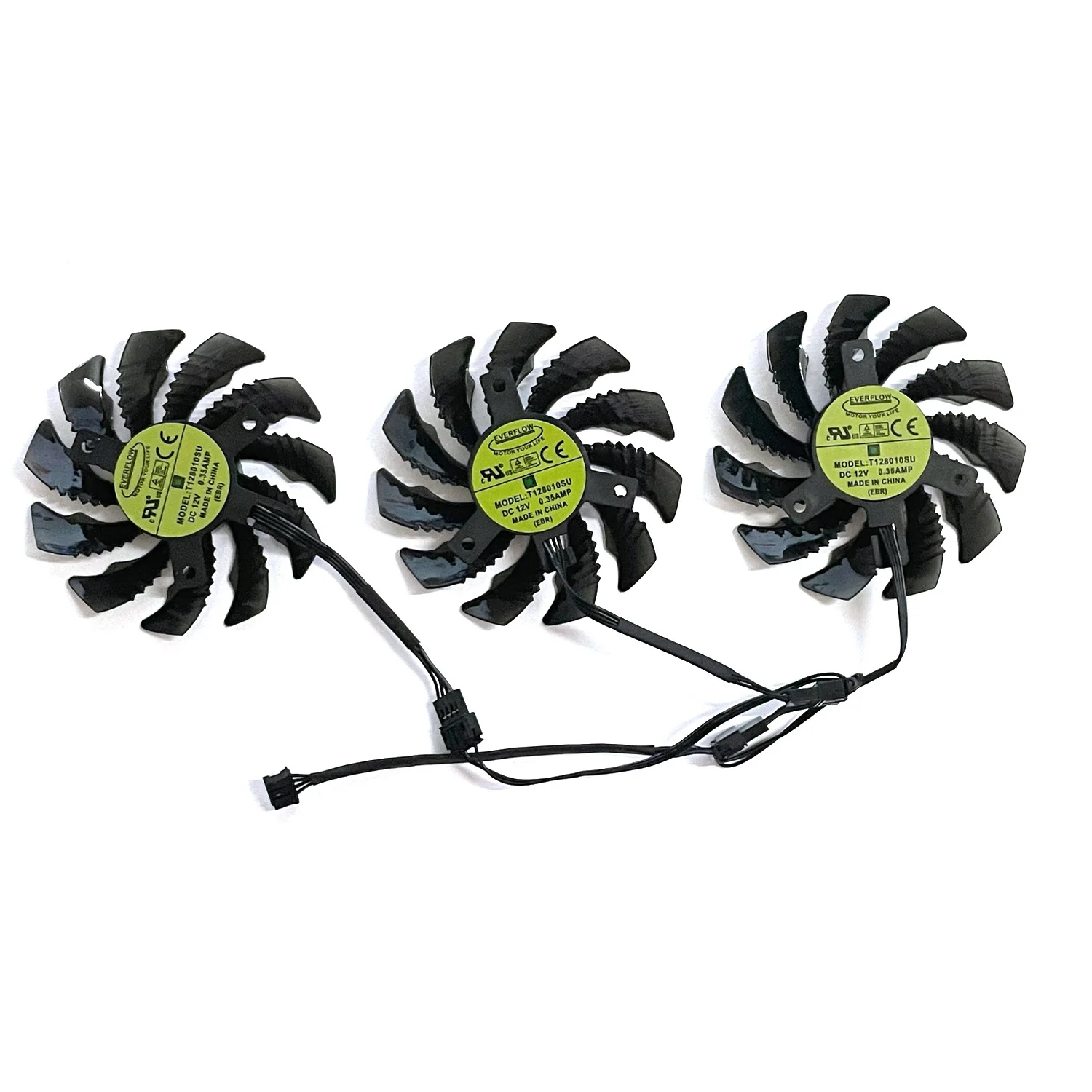 PLD08010S12HH T128010SU DC 12V 0.35A 4 pines para Gigabyte RTX3050 3060TI GTX1660 RX RX6600 6500 6600XT 6900 6800 ventilador de tarjeta gráfica