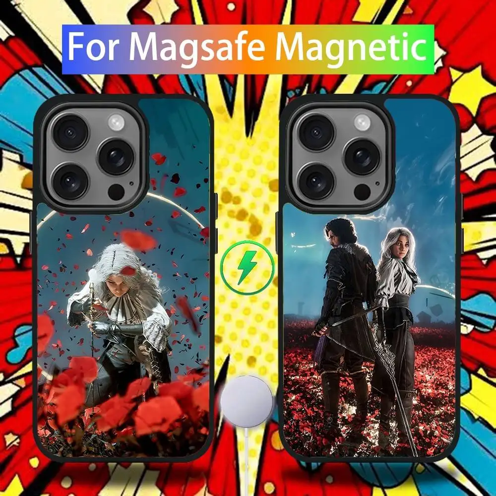 

Clair Obscur Expedition 33 Maelle Case For iPhone 16,15,14,13,12,11,Pro,Max,Plus,Mini,SE4,E Magnetic Magsafe Wireless Charging