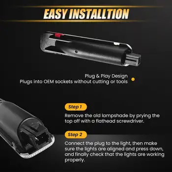 2個LED車門內裝板燈,白色/紅色雙色迎賓警示燈,適用於雪佛蘭GMC Silverado Sierra C/K 1500 2500 3500 HD Suburban 10 最佳銷售 GMC Sierra配件 - №7