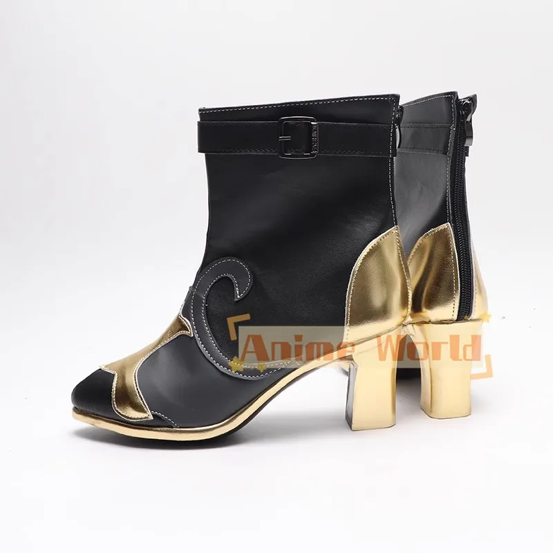 Games Genshin Impact Neuvillette Cosplay Schoenen Zwarte Laarzen Fontaine Rollenspel Halloween Carnaval Vrouwen Mannen Kostuum Partij Prop