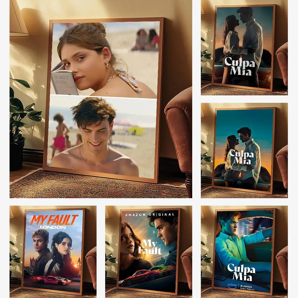EPC My F-Fault Culpa Mia 2023 ملصق الفيلم HD الفن لزجة جدار مقاوم للماء غرفة المعيشة المنزلي غرفة نوم بار الديكور الجمالي #4