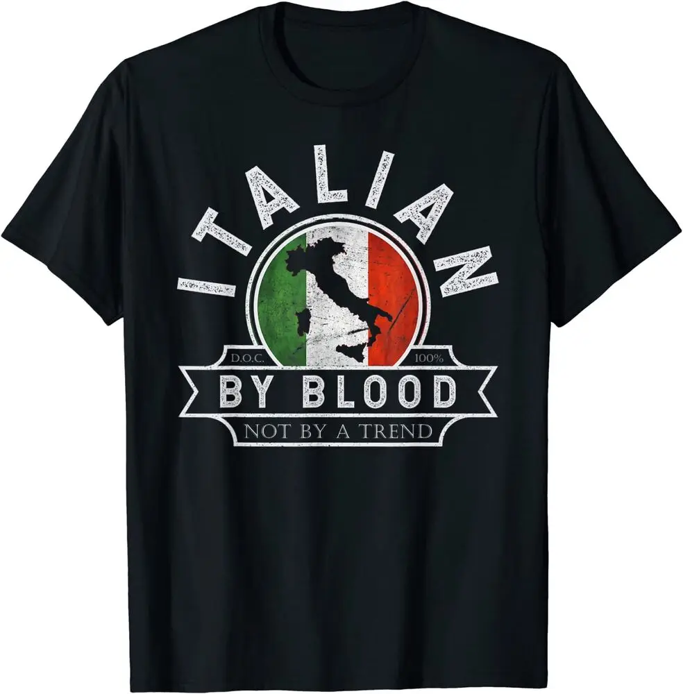 Vintage Italian flag T-shirt Graphic T-shirts For Men Clothing Women Short Sleeve Tees Y2K Tops New Arrival Unisex Summer