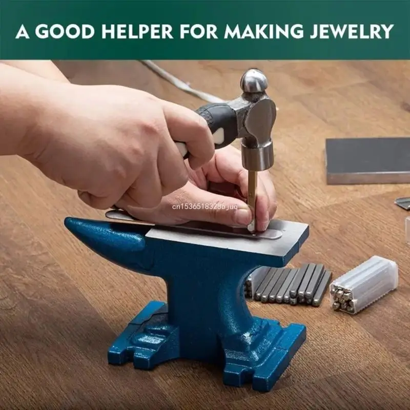 Professional Mini Hammer Goldsmith's Tool Steel Mallet Portable Hammer with Round Heads for Crafting and DIY Projects Dropship