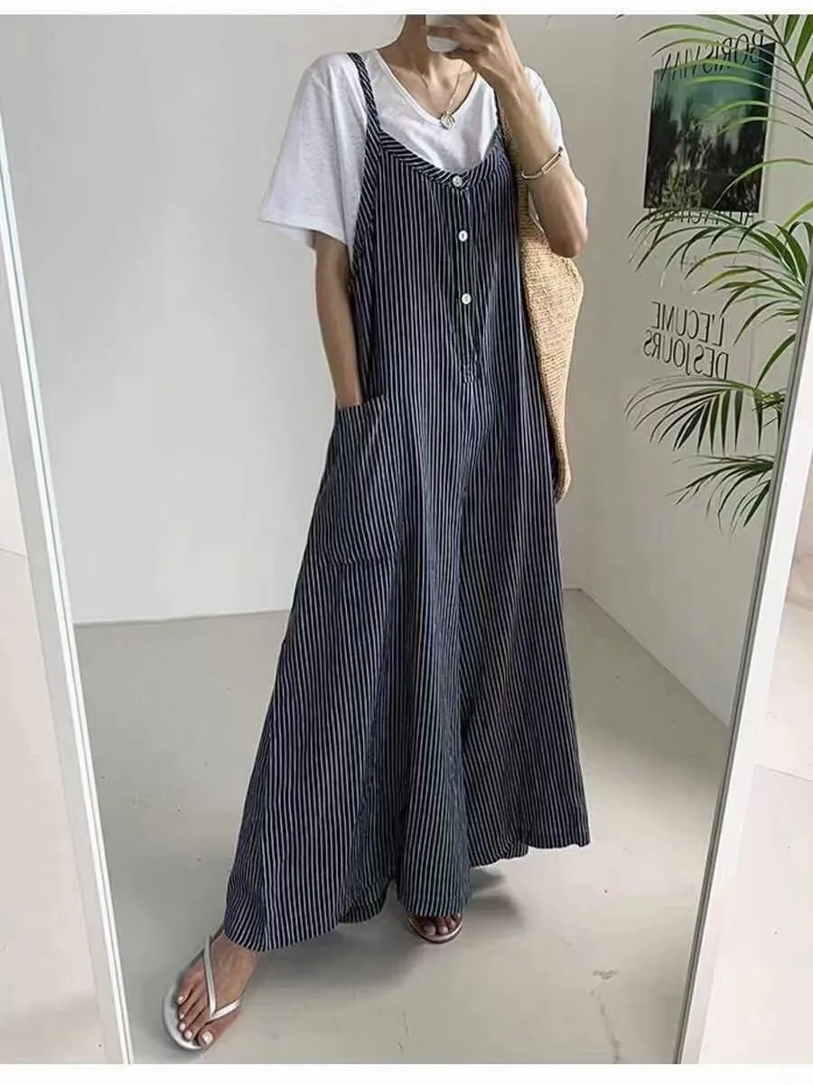 

Женские повседневные широкие брюки в полоску с контрастными вставками, свободные, скрывающие недостатки фигуры, модные хлопковые брюки