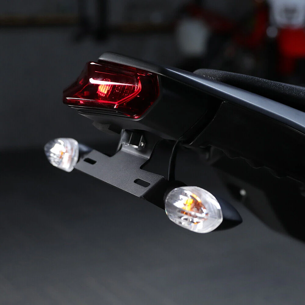 Suporte da placa da motocicleta, cauda Tidy Fender, suporte numérico, se ajustável para Yamaha Tenere 700, Rally T700, XTZ700, T7, XTZ690, 2019-2023