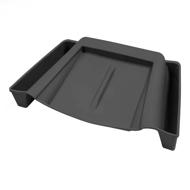 For Tesla Model 3+ Highland 2024 Parts Center Console Wireless Charging Silicone Pad With Side Storage Bag Anti-Slip Pad Tray