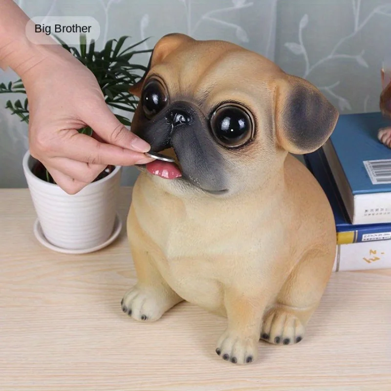 قطعة واحدة من حصالة الورق المصنوعة من الراتنج - حصالة على شكل حيوانات كبيرة للبالغين، هدايا الحفلات، ديكور المنزل. #1