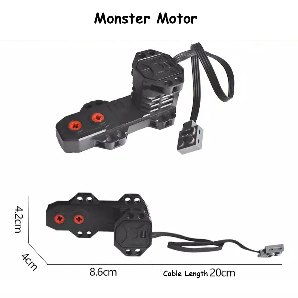 Técnico MOC 5292 Buggy Motor Monster Motor caja de batería funciones de energía piezas coche de juguete Compatible con bloques de construcción Legoeds