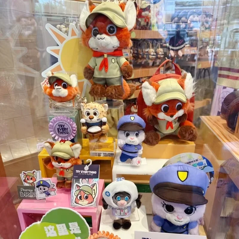 حار أصيلة ديزني Zootopia ليتل دريمز سلسلة أفخم المفاتيح أفضل بيع جودي نيك حقيبة سحر لطيف زوجين قلادة لعبة الهدايا #4