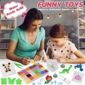 Magische Kristallperlen für Kinder, DIY -handgefertigtes Wasserspray, klebriges Puzzle, Bildungsspielzeug, klebrige Wassermagie, Kunsthandwerk für Kinder 6 Hauptverkaufs Geburtstag Souvenir Kit - №4