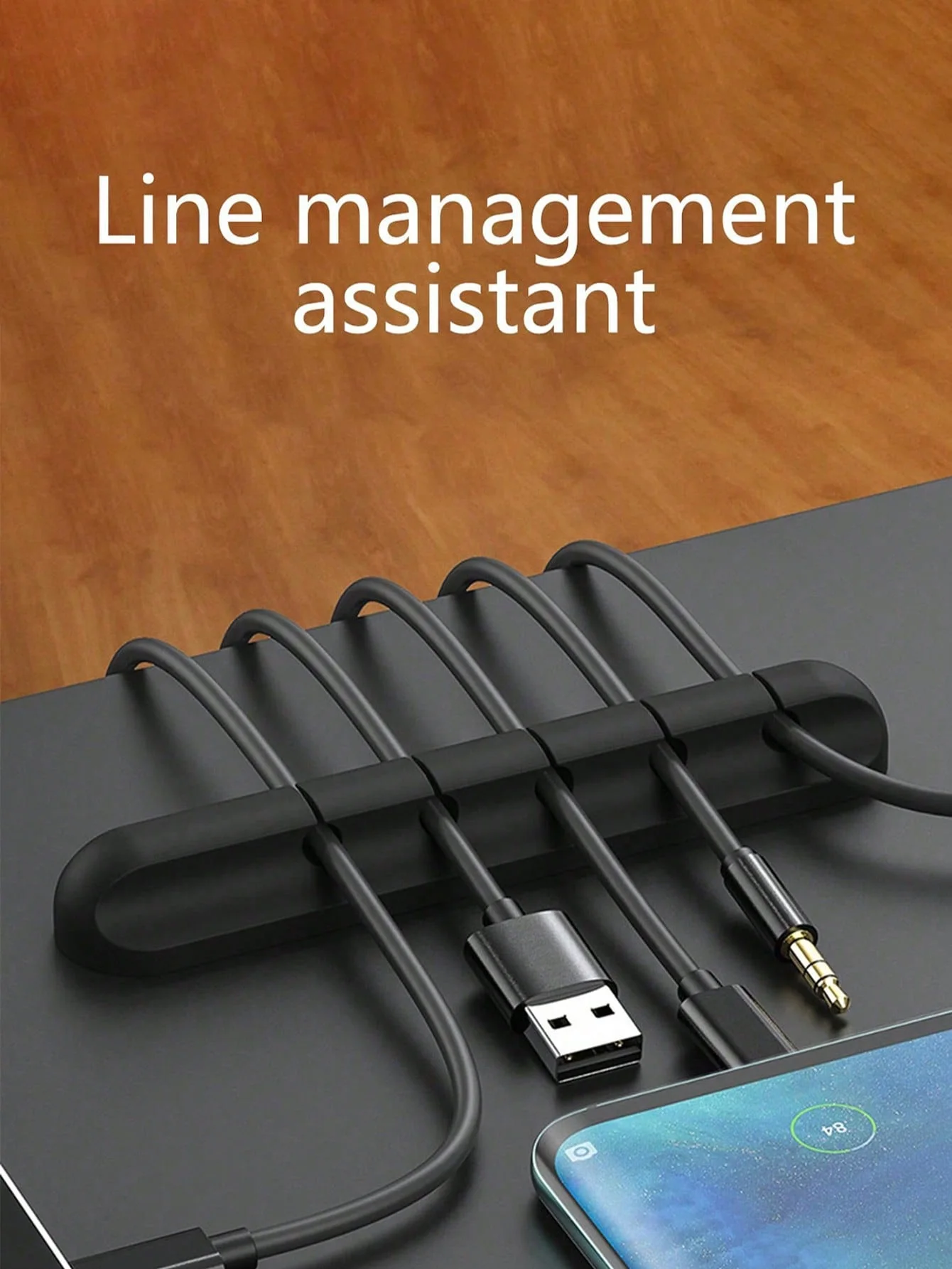 Desktop Cable Organizer, Mobile Charging Cable, Data Cable Organizer, Wiring Fixture, Storage Bundle, Hub Buckle