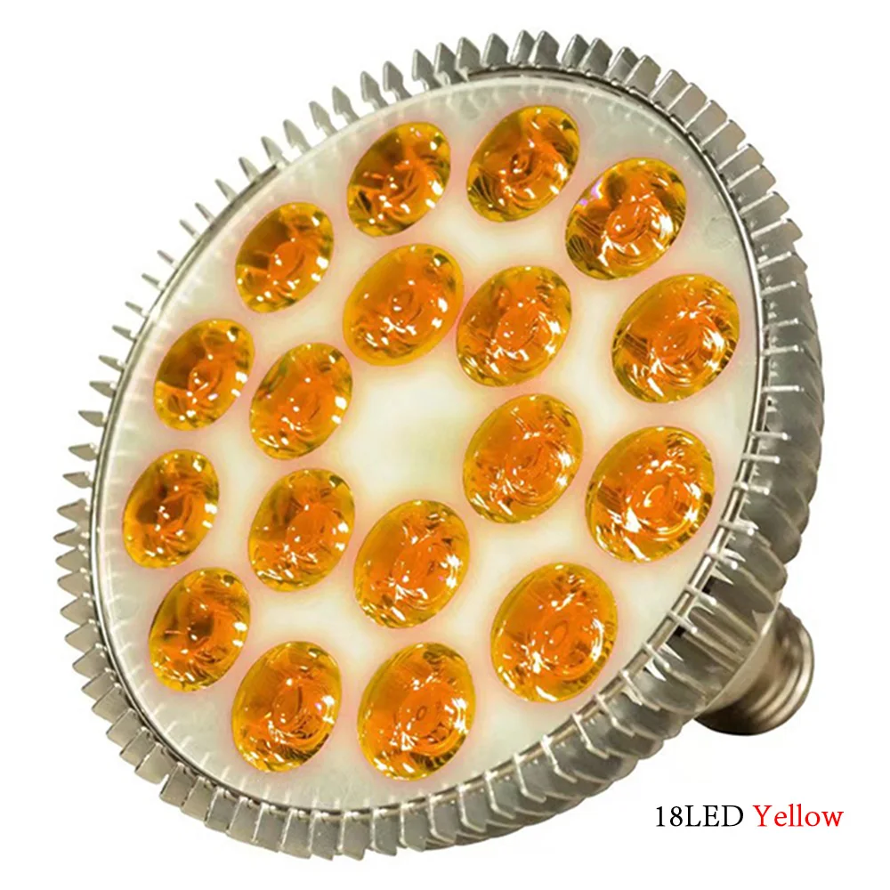 E27 LED Plant Grow Light 54W Par38 Full Spectrum Phyto Grow Box for  Flower Seed Growth Hydroponics Veg Growing