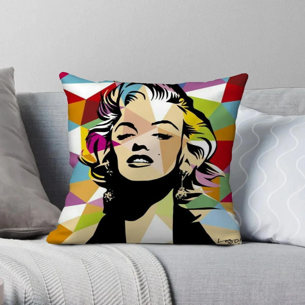 Marilyn Monroe Decorative Pillowcases Bed Cushions for Decorative Sofa Home Decoration Accessories Cushion Cover 45*45 Pillow ×