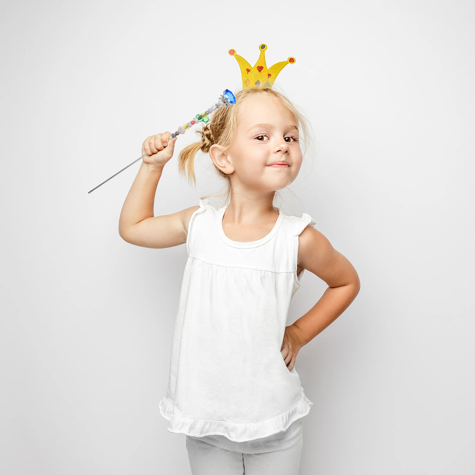 

3Pcs Fairy Stick Kids Costume Accessory Decorative Birthday Gift for Baby Girl Role Play Fairy Kid Baby Girl