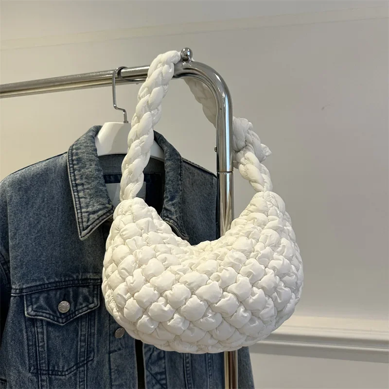 Cloud Folded Bag Versatile Bubble Embroidery Thread Dumpling Bag