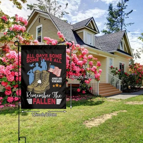 Veterans Day Memorial Day Garden Flag Double Sided Vertical 12×18 Inch Banner... YYZ