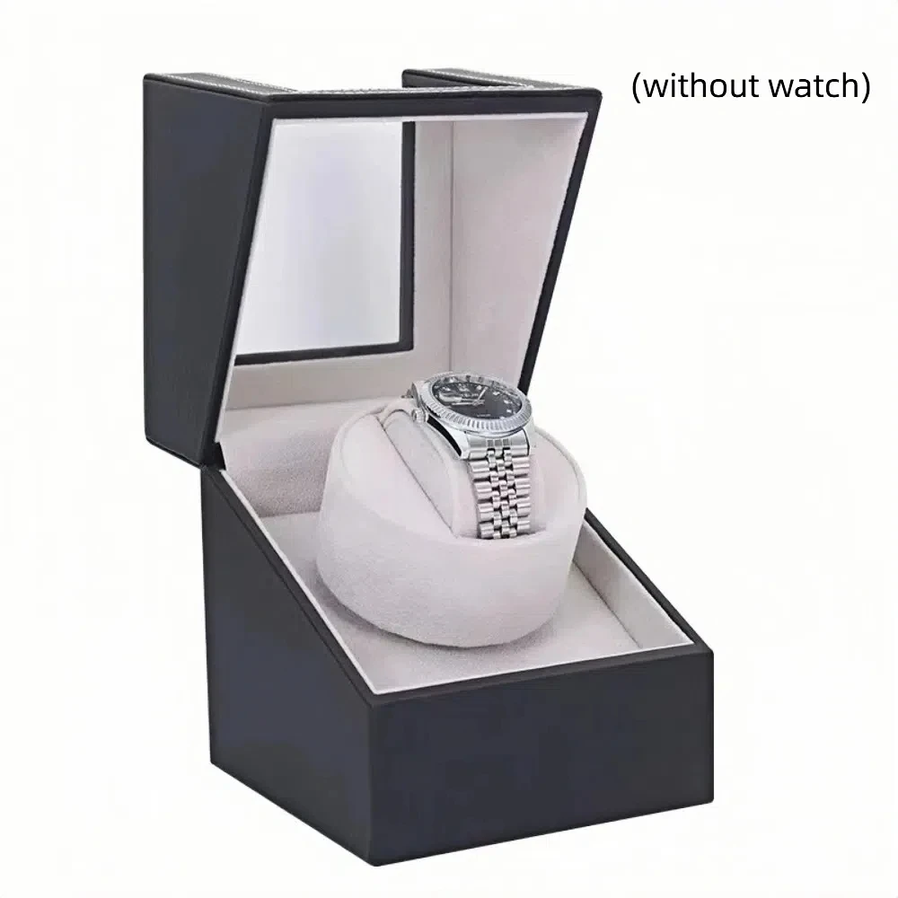 

PU Leather Automatic Watch Winder 360° Rotation 1+0 Motor Watch Shaker Silent High-end Watch Collection Box Watch Storage