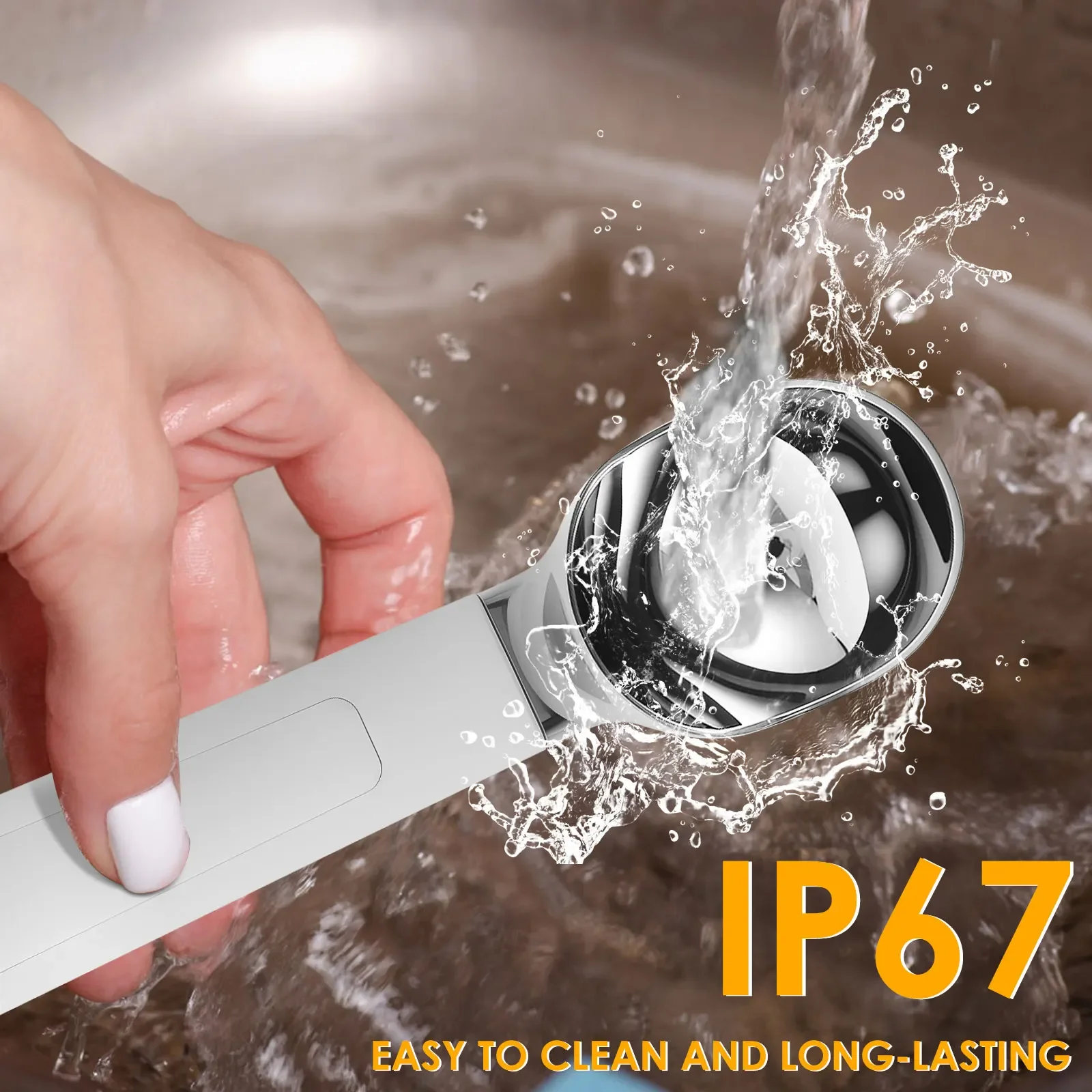 Rechargeable Heated Ice Cream Scoop Stainless Steel Self Melt Ice Cream Scoop Adjust Temperature Self Warming Spoon for Hard Ice