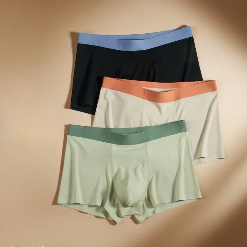 

Короткие мужские боксеры из модала, мягкие дышащие трусы, удобные шорты, нижнее белье, трусики с выпуклой сумкой, 10 антибактериальных трусиков