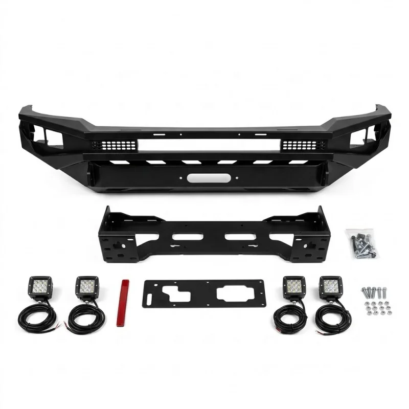 High Quality Powder Coated Steel Bull Bar Front Bumper Guard Fit GWM Poer Pao 2019+ Offroad Parts