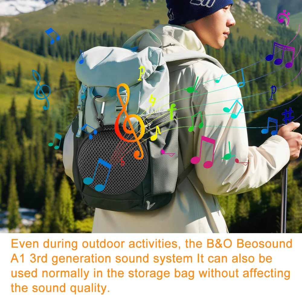 Hard EVA Storage Bags for B&O Beosound A1 3rd Gen Speaker，Outdoor Portable Music Player Box  Sound can penetrate the storage box