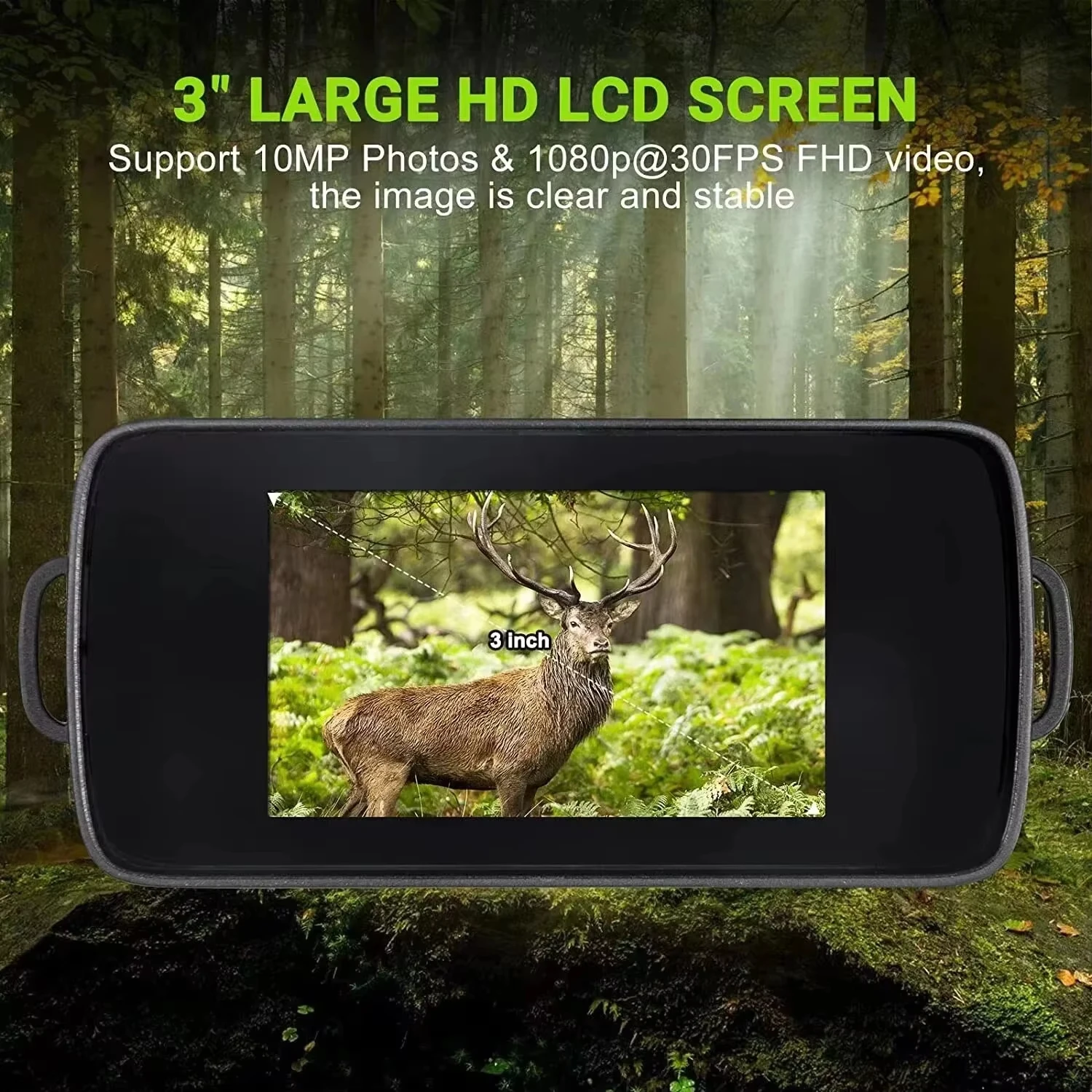 1080P HD Infrared Night Vision Binoculars 5X Digital Zoom Hunting Telescope Outdoor Day Night Dual Use