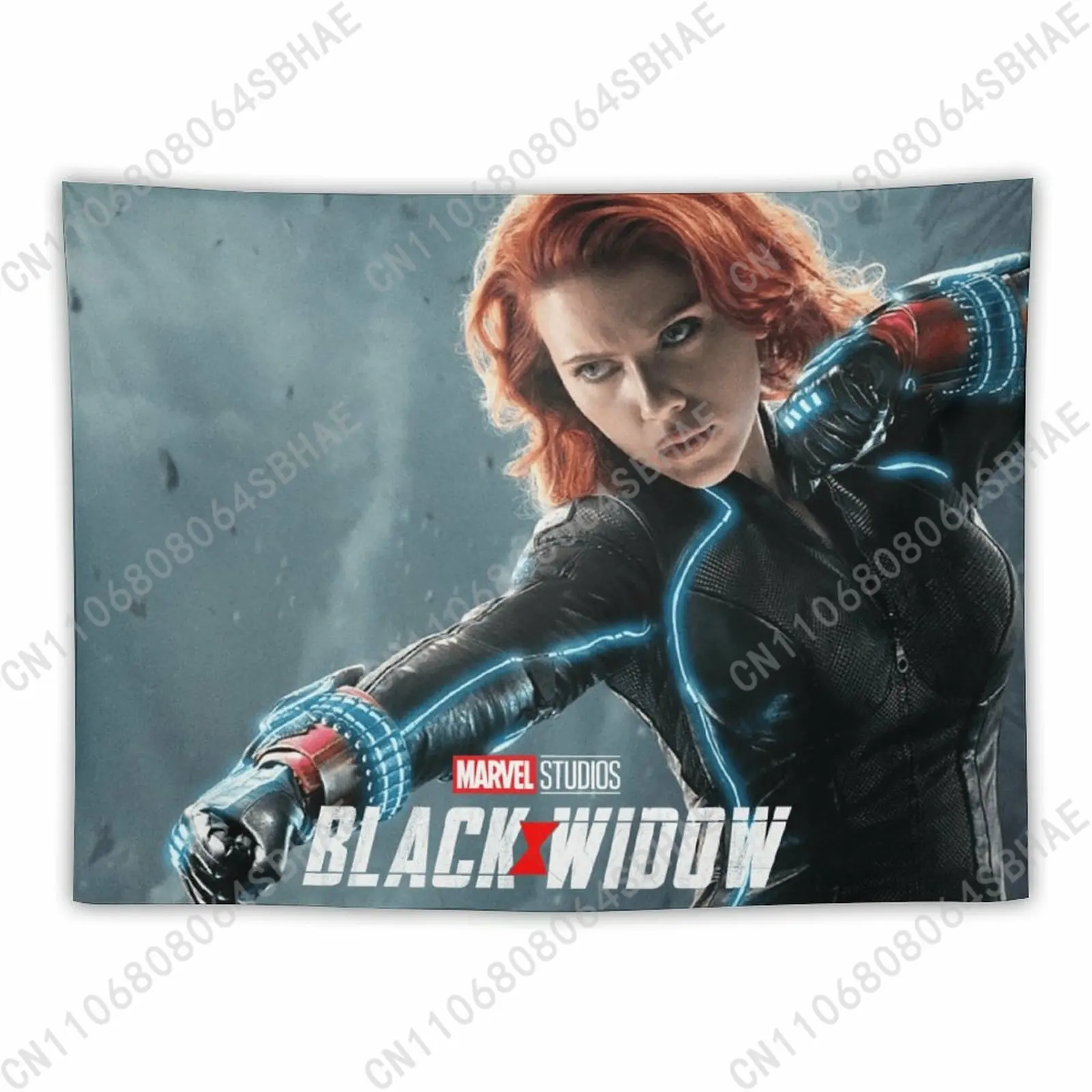 

Marvel Black Widow Custom Photo Wall Tapestry Personalized Blanket Wall Hanging Bedroom Living Room Birthday Gift Cosplay
