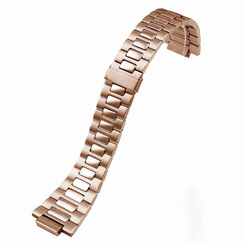 Watch Strap 316L Stainless Steel Watchband 25mm Watch Strap With Butterfly Buckle for Nautilus Modification Repair Watch Band