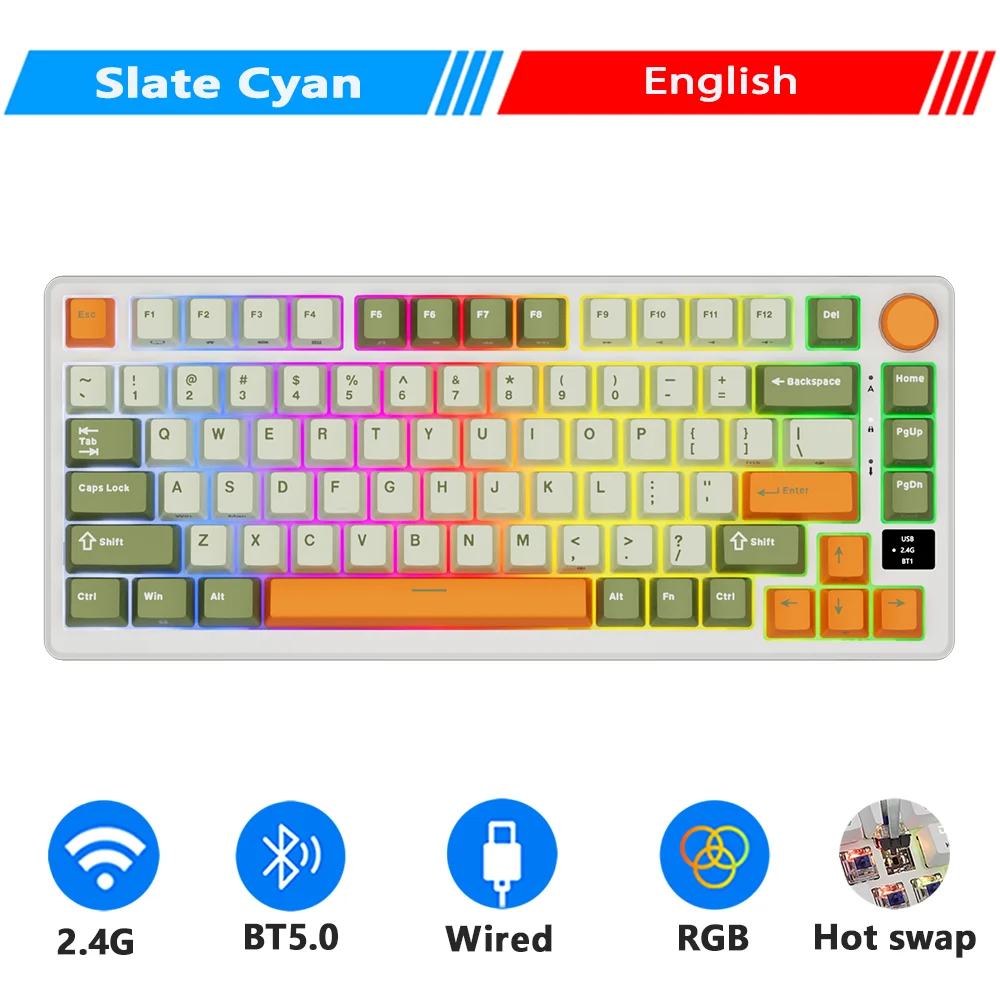 RK  KLUDGE M75 ワイヤレスメカニカルキーボード Amazon.com: RK ROYAL KLUDGE M75 Mechanical Keyboard with OLED