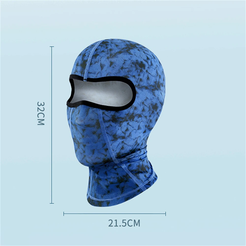 Sunscreen UV Protection Quick-Dry Lycra Camo Full Face Cool Cycling Masks For Men Hood Facemask Bicycle Balaclava Accessories