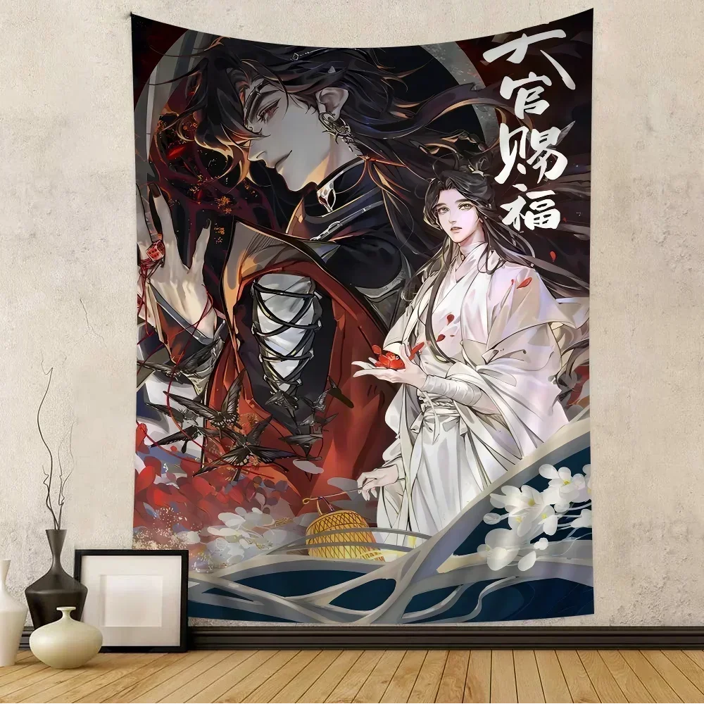 Heaven Official’s Blessing Xie Lian Hua Cheng Tapestry Art Printing Art Science Fiction Room Home Decor Home Decor