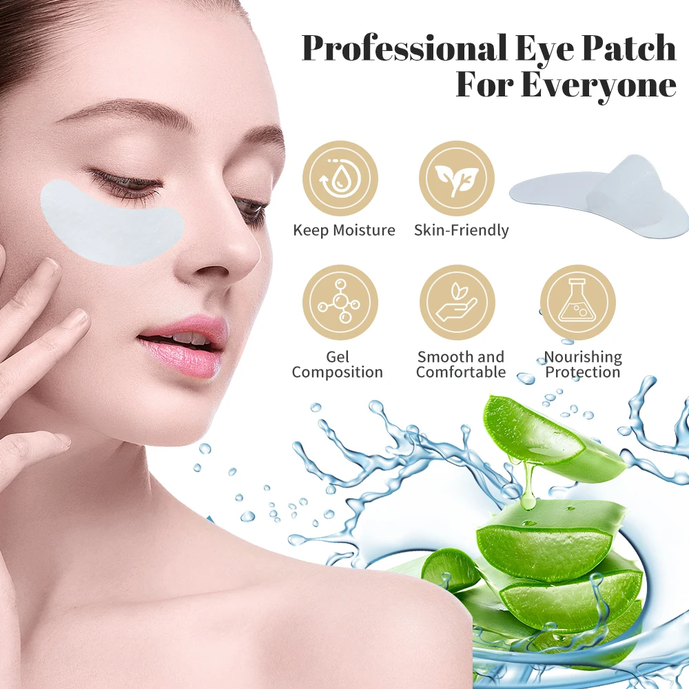 200/400Pairs Hydrogel Patches Eyelash Extension Patch Eyelashes Patch Lash Extension Supplies Under Eye Patches Eye Pads Patch