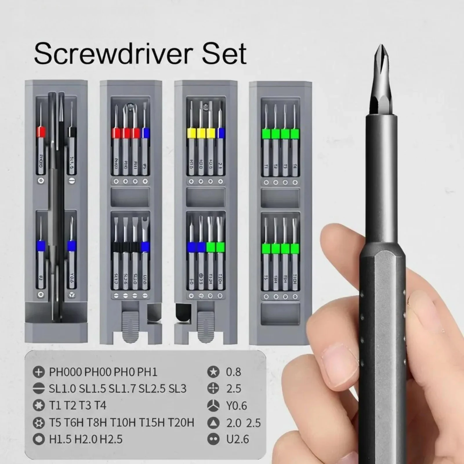 71 in 1 50 in 1 44 in 1 40 in 1 31 in 1 8 in 1 Precision Screwdriver Set for Home Repair and Electronic Device Disassembly Including Mobile Phone Tablet Laptop Computer Watch and Other Electronics Repair Toolkit with Magnetic Bits