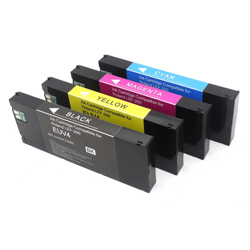 220ML ECO-UV EUV EUV2 EUV3 EUV4 EUV5 Ink Cartridge UV Ink For Roland LEF-20 LEF-10 LEF-12 LEF-300 LEC-330 LEC-300 LEC540 Printer