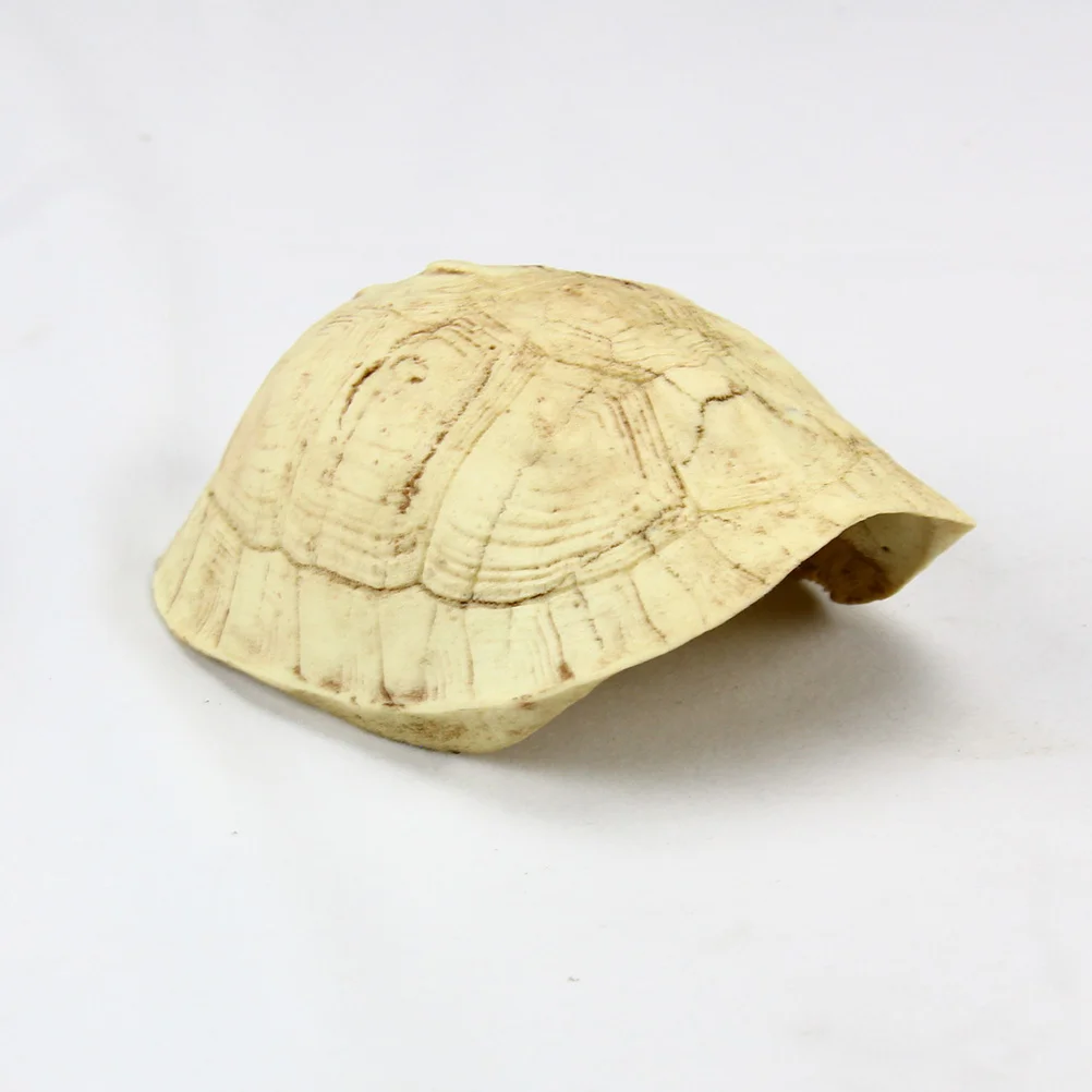 1pc Resin Emulational Turtle Shell Reptile Hide Rest Cave Pet Habitat Ornament for Reptile Pets reptile cave