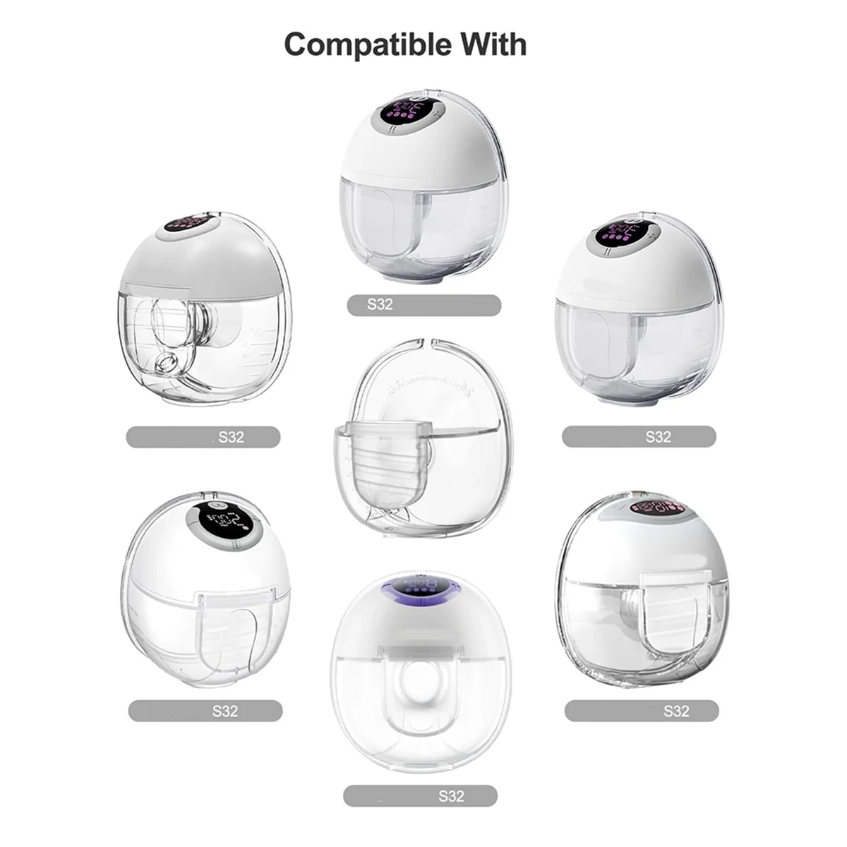 Válvula de pico de pato de repuesto N18R para extractor de leche portátil, para modelos Mommed S18 S21, Lansinoh Discreet Duo Nuliie S32