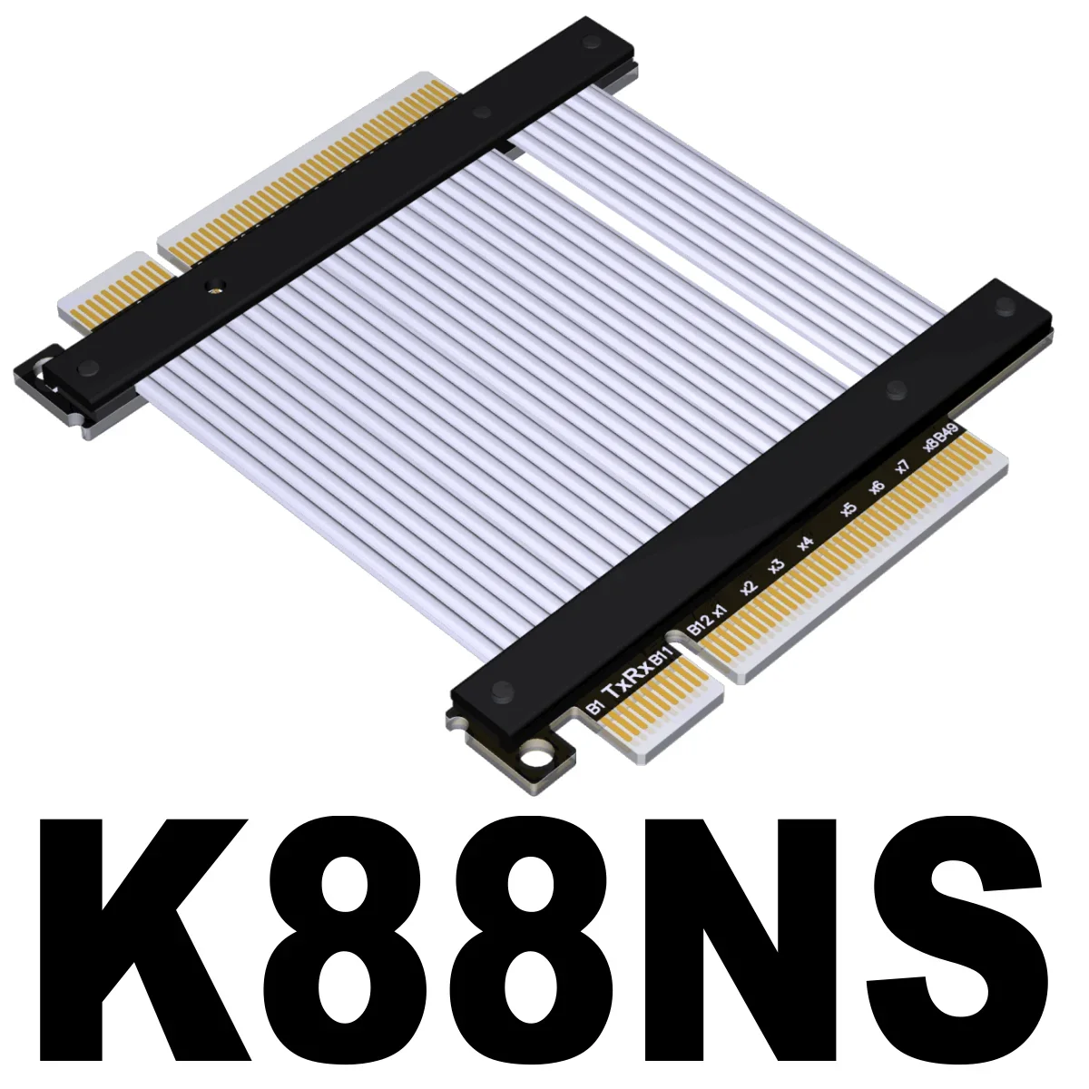 PCIe4.0 8x a 4X Jumper Cable Cabo de extensão de troca de sinal TX-TX TX-RX Cabo extensor PCIe