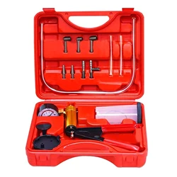 Manual Brake Bleeder Vacuum Automobile Fluid Tester with Gauges Adapters