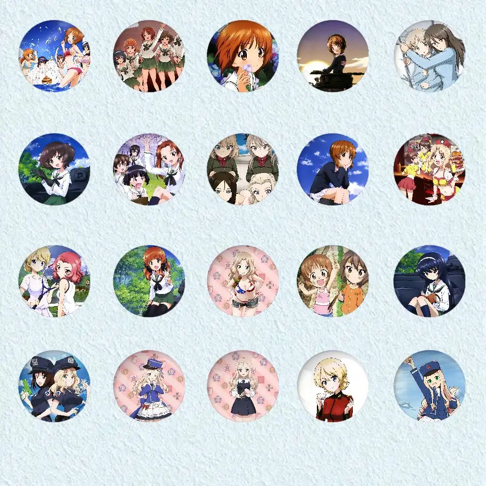G-GIRLS U-Und P-PANZER Badges Fashion New Hip Hop Versatile Round Metal Badge Cartoon Pin Gift Wholesale