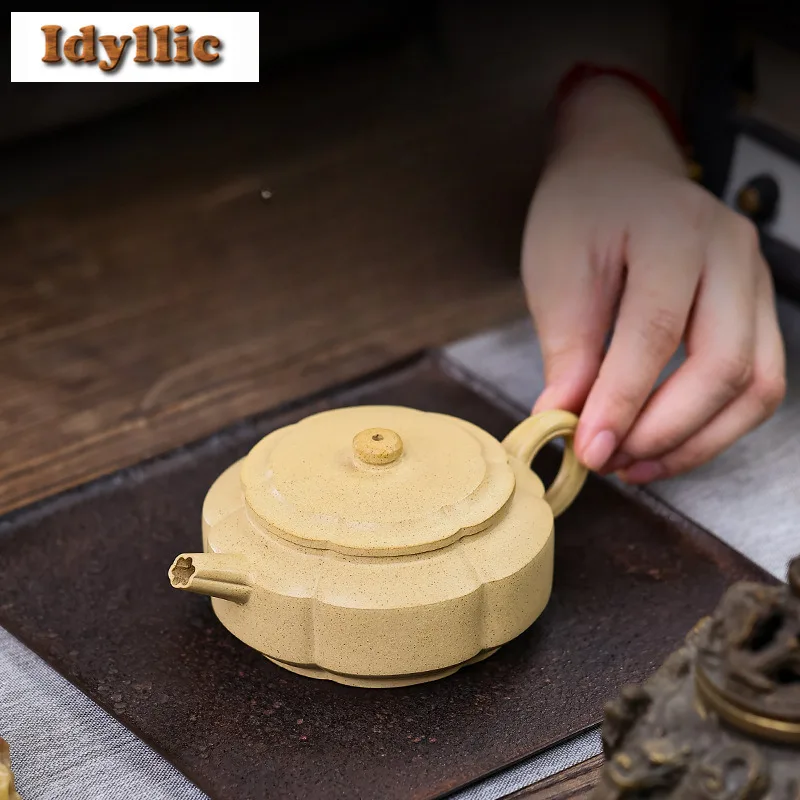 200ml Creative Yixing Purple Clay Teapots Handmade Pot Raw Ore