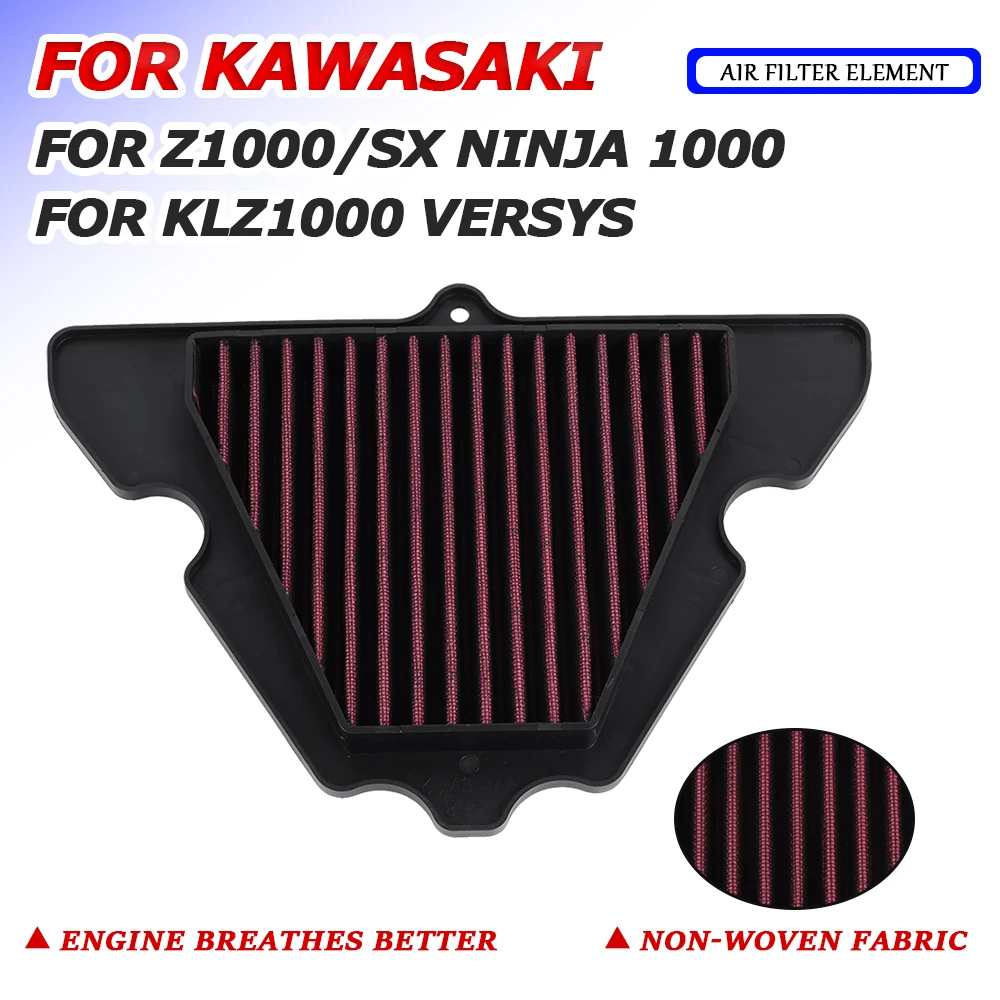 For Kawasaki Z1000 SX Z1000SX NINJA 1000 KLZ1000 VERSYS Motorcycle Accessories Air Filter Intake Cleaner Air Element Cleaner