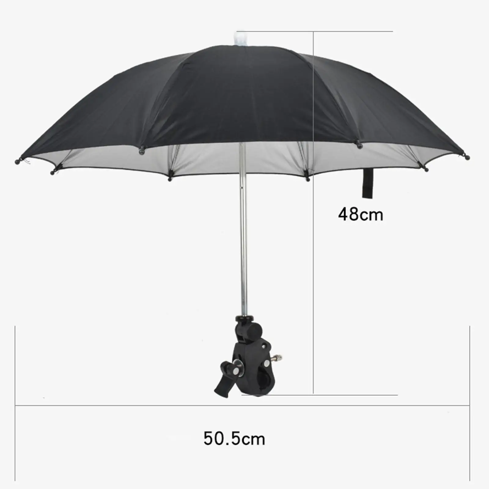 Adjustable Camera Umbrella with Clip Accs Compact Bracket Professional Sunshade for Photography Phone Studio