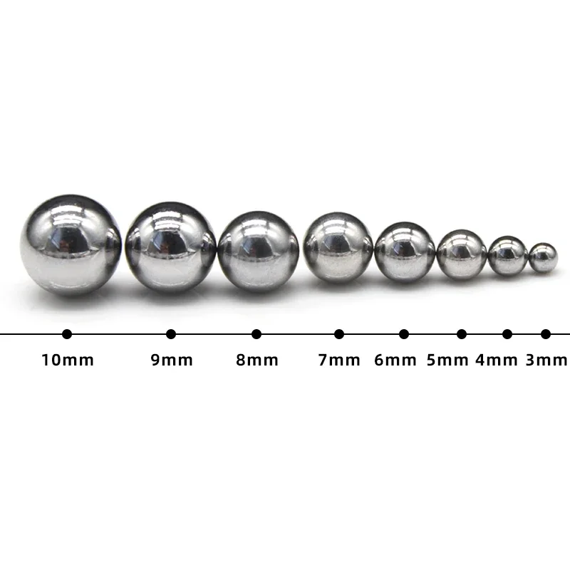 Brand New High Carbon Steel Ball Dia 3mm 4mm 5mm 6mm 8mm 10mm 12mm Steel Balls Bcycles Bearings Slingshot Ball