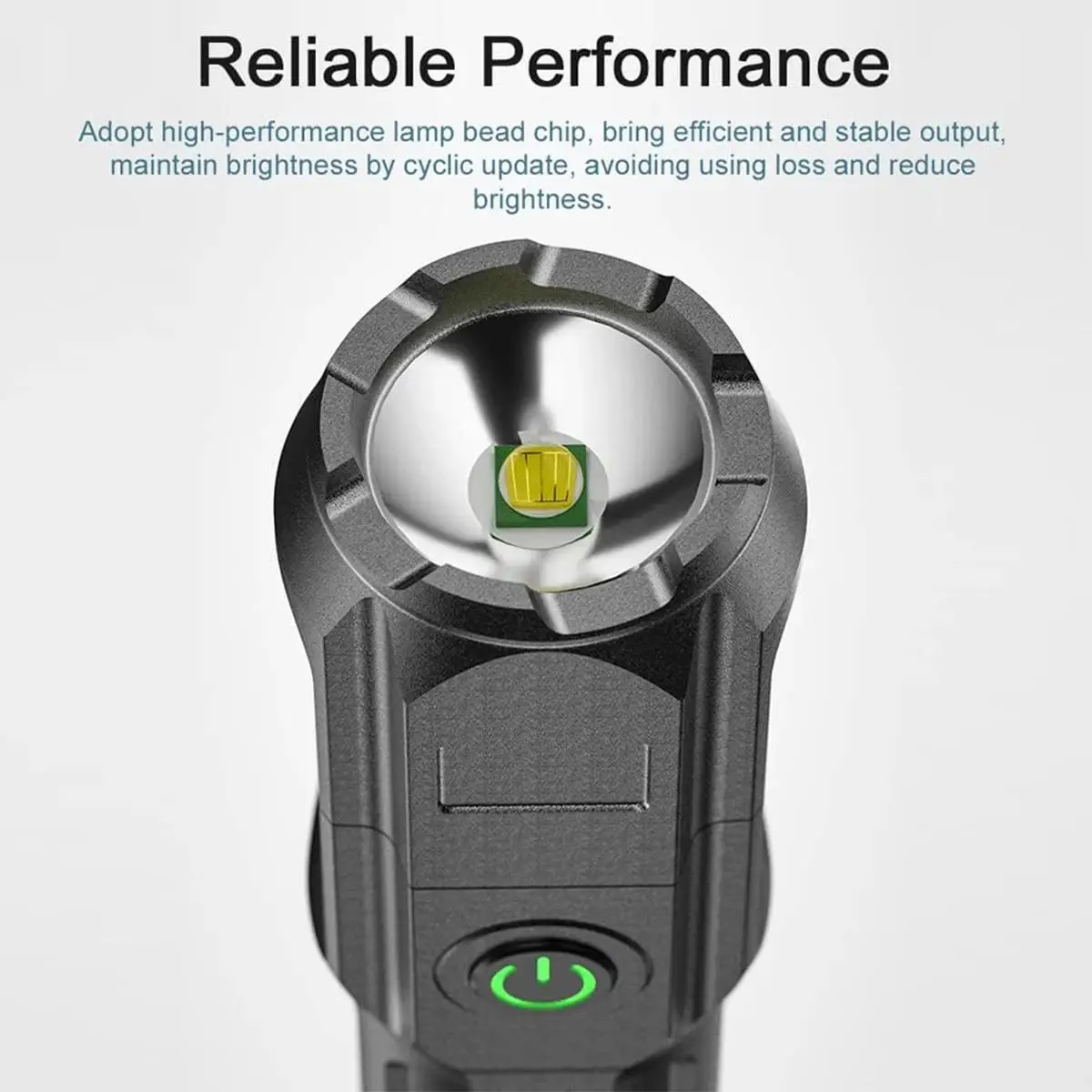 Led Flashlight Waterproof Bright Super Rechargeable Powerful High Lumens Flashlights Tactical Handheld Zoomable Usb Hiking Torch